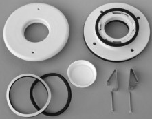 UPC-89TMF-1 Unico Install Kit, 2 inch, Flat Metal Plenum - For 1 Outlet