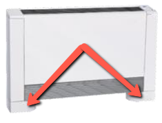 45AC-UTFT-2 SpacePak Floor Stand Supports For Thin Wall Fan Coil
