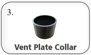 Hi-Velocity 2" Vent Plate Collar (8/box)