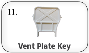 Hi-Velocity Universal Vent Plate Key